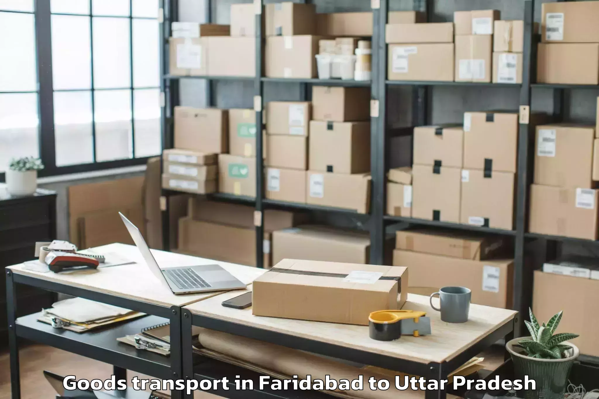 Easy Faridabad to Rampur Goods Transport Booking